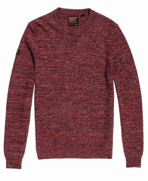 Superdry Upstate Crew Neck Férfi Ugró Piros | DXQYE0129